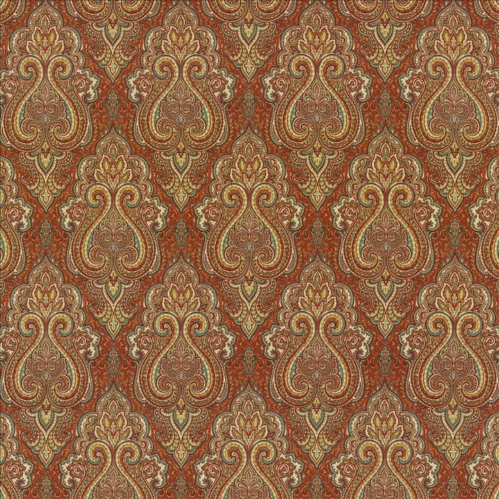 Nagina Cayenne by Kasmir Fabric 5121 100% Cotton
 UAE </p><p>Repeat: Horizontal: 9 inches and Vertical: 17 4/8 inches 54 - 55 - Fabric Carolina -
