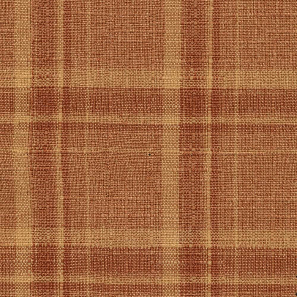 Nantucket Plaid Cinnamon by Kasmir Fabric 1375 100% Polyester
 TAIWAN </p><p>Repeat: Horizontal: 2 inches and Vertical: 2 1/8 inches 54 - 55 - Fabric Carolina -