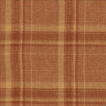 Nantucket Plaid Cinnamon by Kasmir Fabric 1375 100% Polyester TAIWAN Not Tested H: 2 inches, V: 2 1/8 inches 54 - 55 - Fabric Carolina - Kasmir
