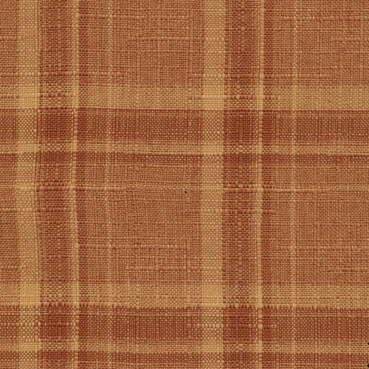Nantucket Plaid Cinnamon by Kasmir Fabric 1375 100% Polyester
 TAIWAN Not Tested Horizontal: 2 inches and Vertical: 2 1/8 inches 54 - Fabric Carolina -