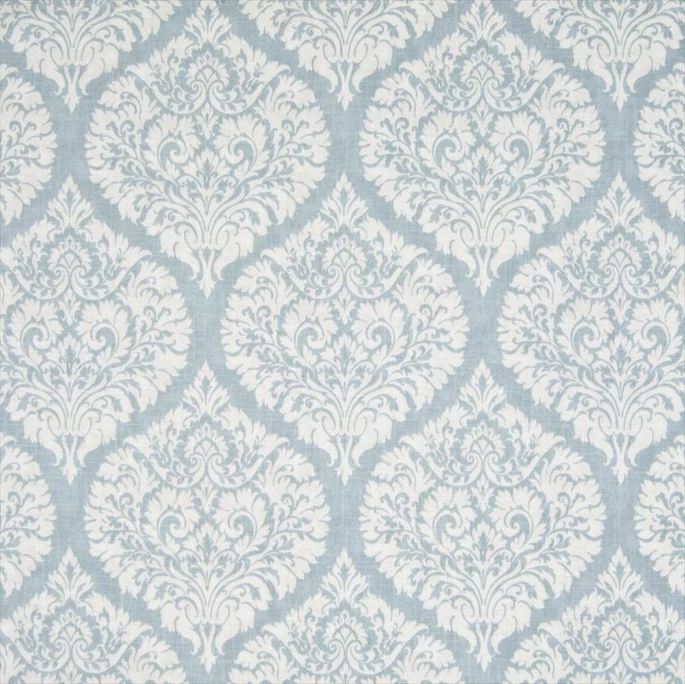 Natchez Damask Splash by Kasmir Fabric 1388 100% Cotton
 SPAIN 50,000 Wyzenbeek Double Rubs Horizontal: 13 4/8 inches and Vertical: 17 4/8 inches 54 - Fabric Carolina -