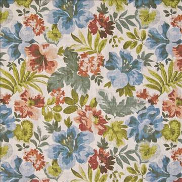 Natchez Garden Tropical by Kasmir Fabric 1388 100% Cotton SPAIN 50,000 Wyzenbeek Double Rubs H: 27 inches, V: 25 2/8 inches 54 - 56 - Fabric Carolina - Kasmir