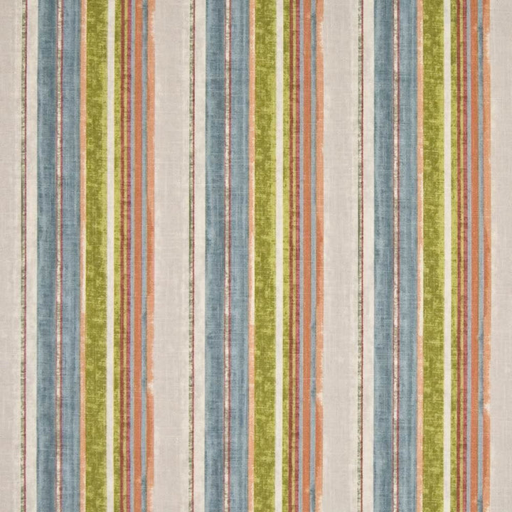 Natchez Stripe Tropical by Kasmir Fabric 1388 100% Cotton SPAIN 50,000 Wyzenbeek Double Rubs Horizontal: 9 inches and Vertical: 0 Inches 54 - 56 - Fabric Carolina -
