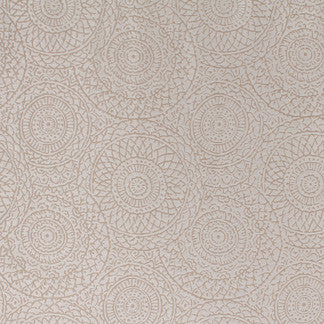 Navan White Gold 4954211000 by Carole Fabric Exclusive Intuition 100% Polyester India H: 28 3/4"V, 13 3/4"H  54" Minimum (See sample for specifics) - Fabric Carolina - Carole Exclusive