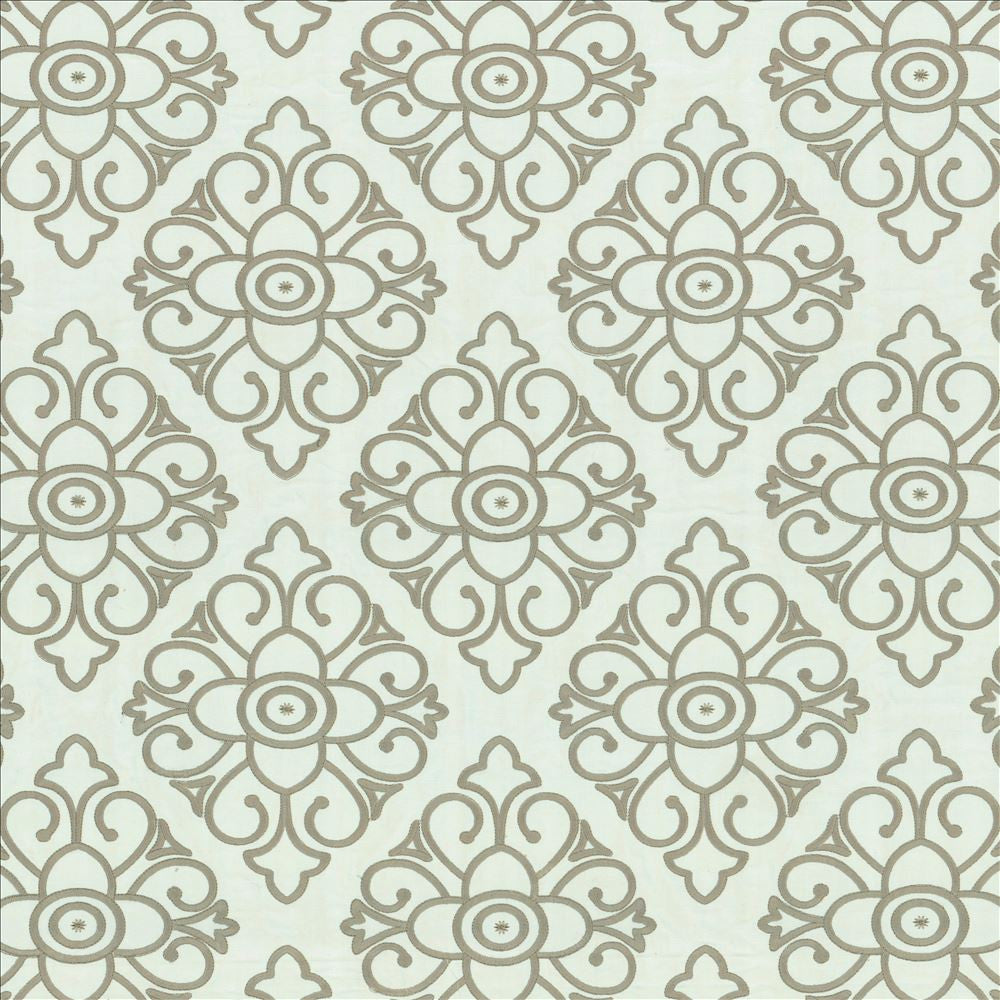 Neela White by Kasmir Fabric 5156 100% Cotton INDIA 11,000 Martindale Cycles Horizontal: 13 inches and Vertical: 15 inches 54 - Fabric Carolina -