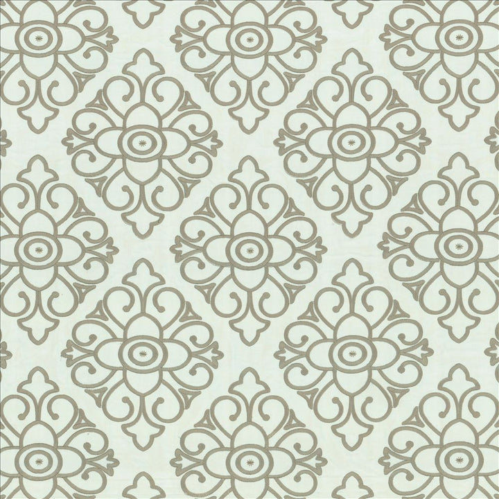 Neela White by Kasmir Fabric 5156 100% Cotton INDIA 11,000 Martindale Cycles Horizontal: 13 inches and Vertical: 15 inches 54 - Fabric Carolina -