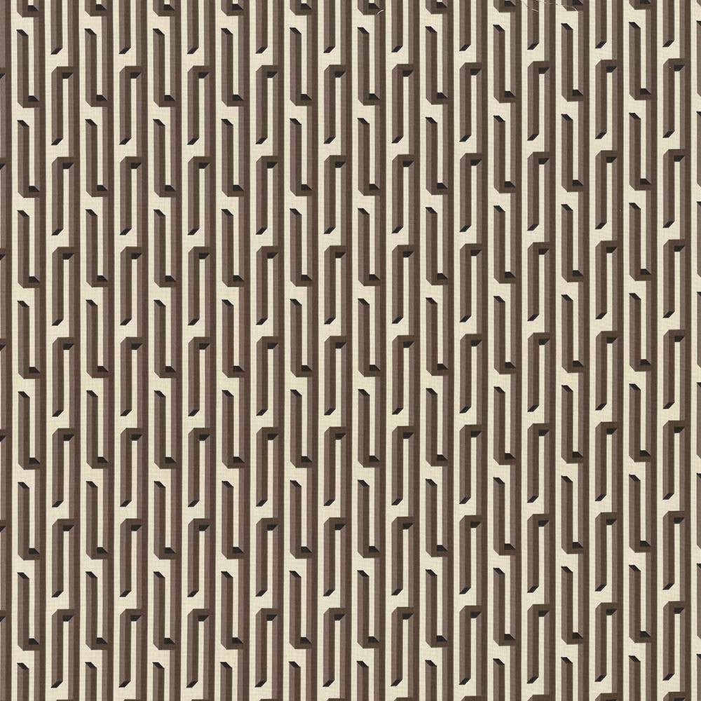 Nobu Fret Chocolate by Kasmir Fabric 5084 USA 12,000 Wyzenbeek Double Rubs H: 3 2/8 inches, V:4 4/8 inches 54 - Fabric Carolina - Kasmir