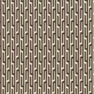 Nobu Fret Chocolate by Kasmir Fabric
