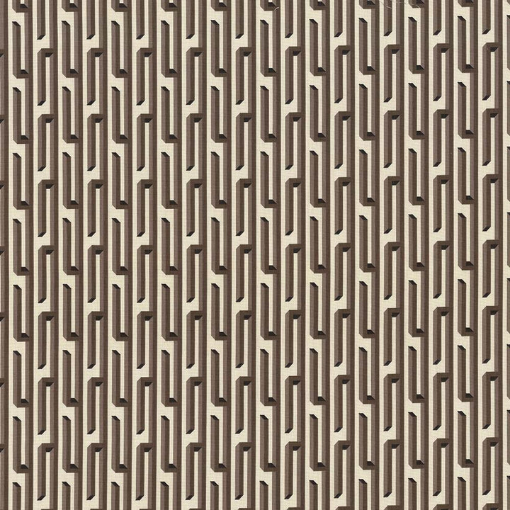 Nobu Fret Chocolate by Kasmir Fabric 5084 100% Cotton
 USA </p><p>Repeat: Horizontal: 3 2/8 inches and Vertical: 4 4/8 inches 54 - Fabric Carolina -