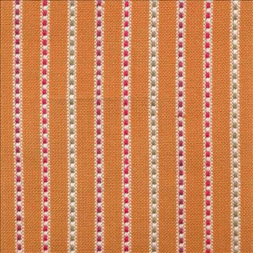 Nonpareil Stripe Canteloupe by Kasmir Fabric 1400 100% Cotton INDIA Not Tested H: 1 inches, V: N/A 53 - 54 - Fabric Carolina - Kasmir