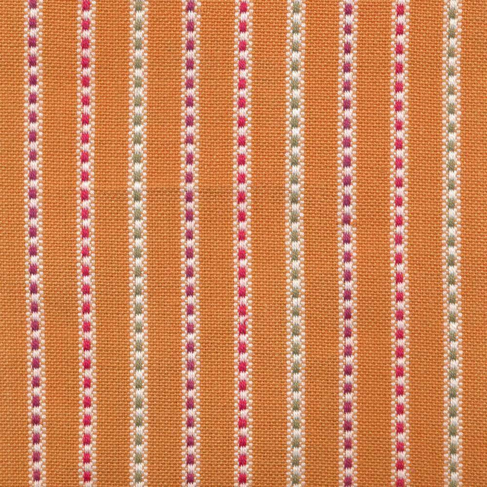 Nonpareil Stripe Canteloupe by Kasmir Fabric 1400 INDIA Not Tested H: 1 inches, V:N/A 53 - 54 - Fabric Carolina - Kasmir