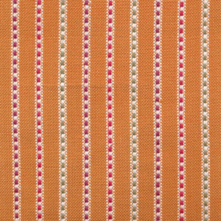 Nonpareil Stripe Canteloupe by Kasmir Fabric 1400 INDIA Not Tested H: 1 inches, V:N/A 53 - 54 - Fabric Carolina - Kasmir