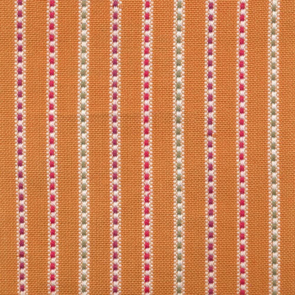 Nonpareil Stripe Canteloupe by Kasmir Fabric 1400 100% Cotton
 INDIA </p><p>Repeat: Horizontal: 1 inches and Vertical: N/A 53 - 54 - Fabric Carolina -