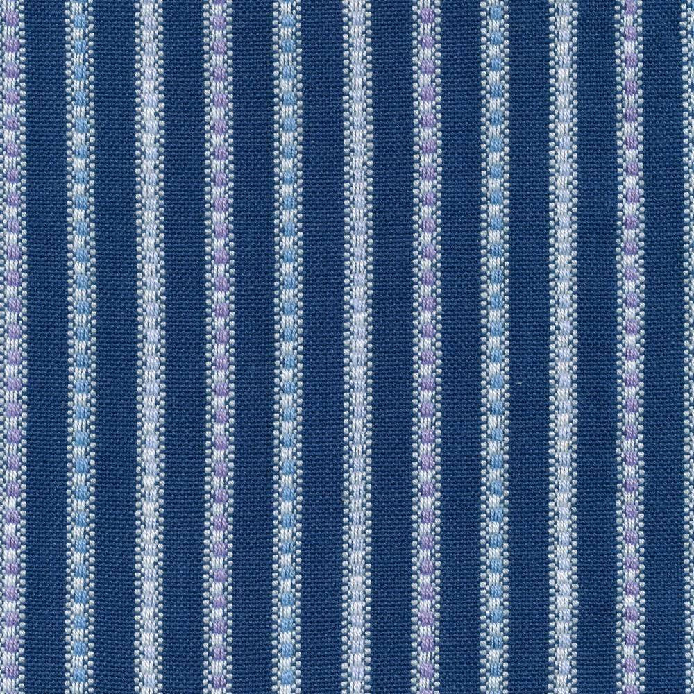 Nonpareil Stripe Mariner Blue by Kasmir Fabric 1401 INDIA Not Tested H: 1 inches, V:N/A 53 - 54 - Fabric Carolina - Kasmir