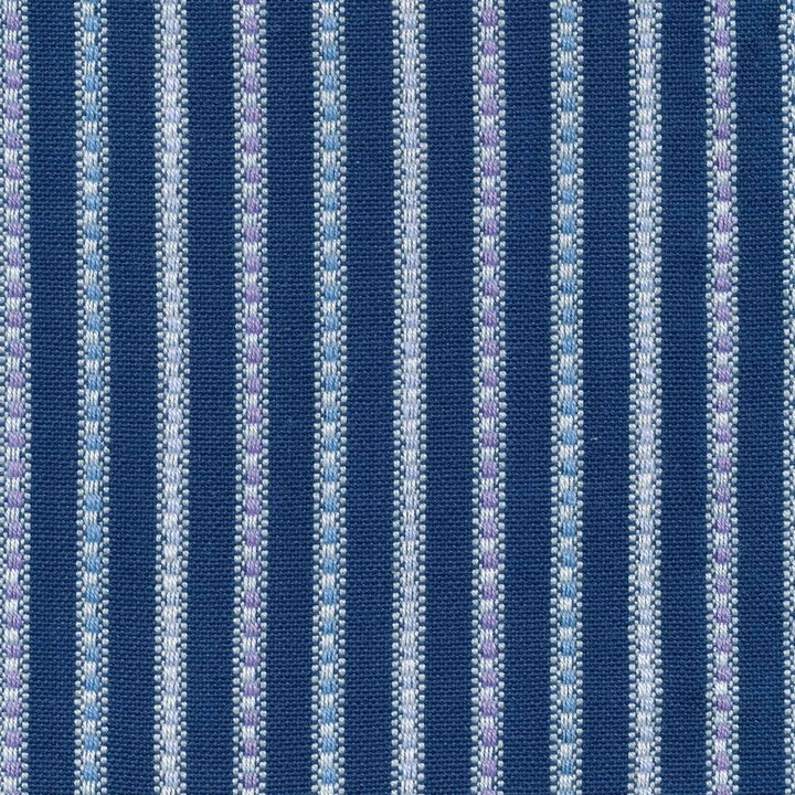 Nonpareil Stripe Mariner Blue by Kasmir Fabric 1401 100% Cotton INDIA Not Tested Horizontal: 1 inches and Vertical: 0 Inches 53 - 54 - Fabric Carolina -