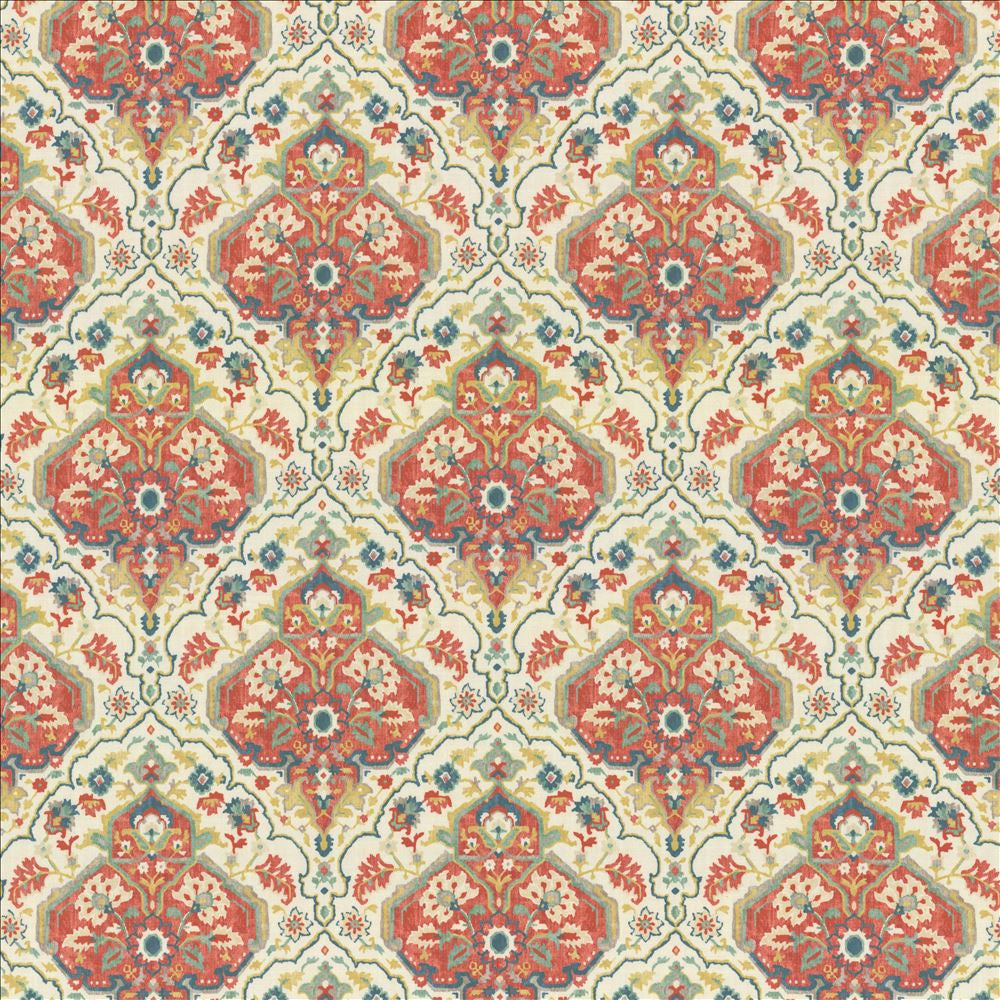 Noteworthy Pimento by Kasmir Fabric 1468 100% Polyester
 INDIA 30,000 Wyzenbeek Double Rubs </p><p>Repeat: Horizontal: 13 4/8 inches and Vertical: 18 inches 54 - Fabric Carolina -