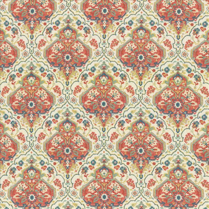 Noteworthy Pimento by Kasmir Fabric 1468 100% Polyester
 INDIA 30,000 Wyzenbeek Double Rubs </p><p>Repeat: Horizontal: 13 4/8 inches and Vertical: 18 inches 54 - Fabric Carolina -