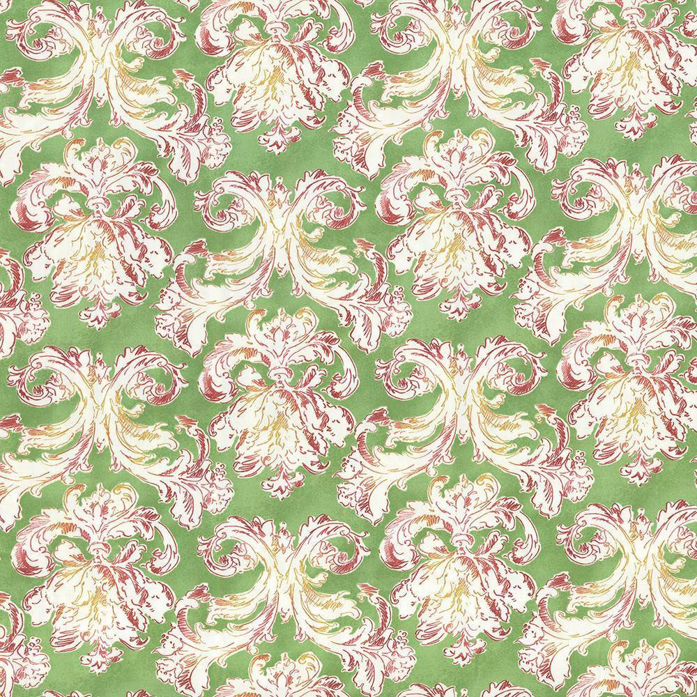 Nouveau Carreaux Spring by Kasmir Fabric 5064 100% Cotton
 USA </p><p>Repeat: Horizontal: 18 inches and Vertical: 18 inches 54 - Fabric Carolina -