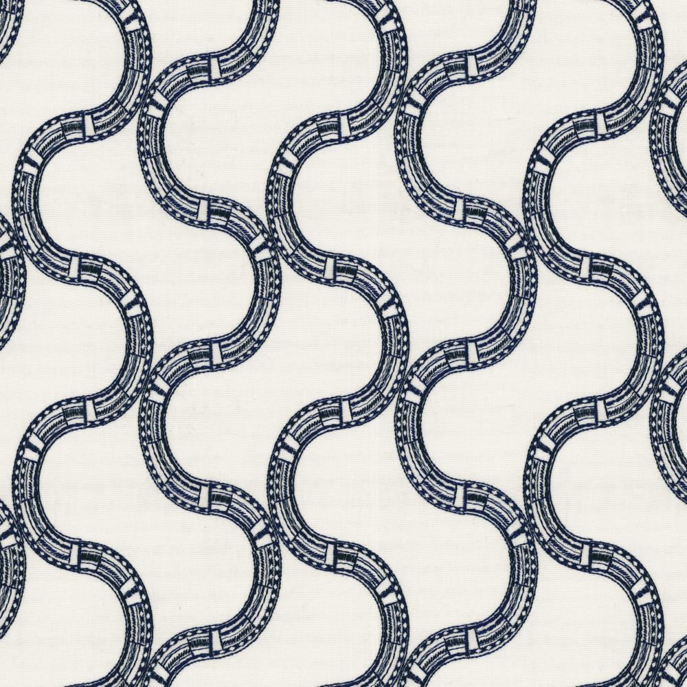 Nubia Navy by Kasmir Fabric 1463 80% Cotton
20% Rayon
 INDIA </p><p>Repeat: Horizontal: 6 2/8 inches and Vertical: 7 4/8 inches 52 - Fabric Carolina -