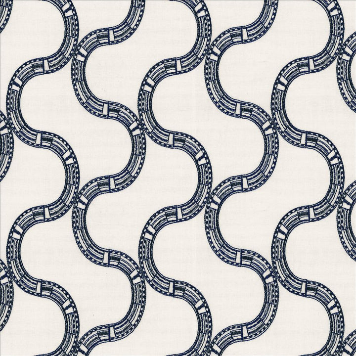 Nubia Navy by Kasmir Fabric 1463 80% Cotton
20% Rayon
 INDIA 15,000 Wyzenbeek Double Rubs </p><p>Repeat: Horizontal: 6 2/8 inches and Vertical: 7 4/8 inches 52 - Fabric Carolina -
