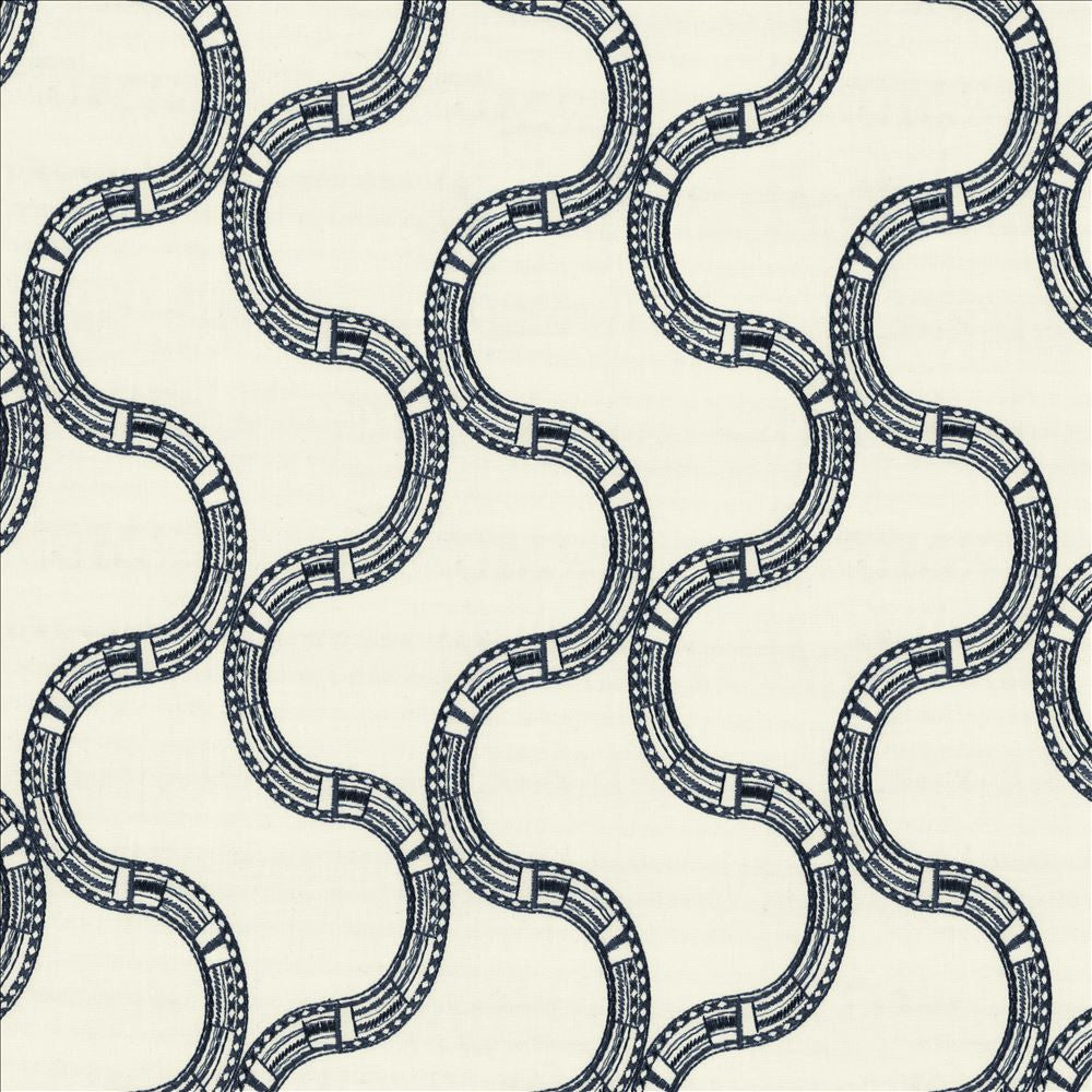 Nubia Navy by Kasmir Fabric 1463 80% Cotton
20% Rayon
 INDIA </p><p>Repeat: Horizontal: 6 2/8 inches and Vertical: 7 4/8 inches 54 - Fabric Carolina -
