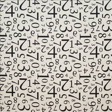 Numeric Onyx by Kasmir Fabric 1399 52% Cotton 35% Polyester 13% Acrylic USA 50,000 Wyzenbeek Double Rubs H: 14 inches, V: 13 inches 56 - 57 - Fabric Carolina - Kasmir