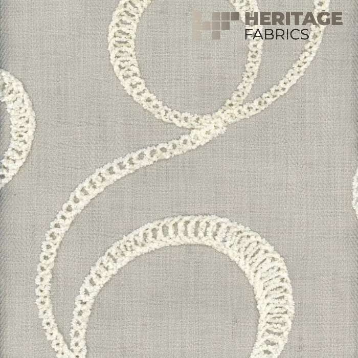 Okeefe Dove by Heritage Fabric - 100% Cotton India Horizontal: 18" and Vertical: 15.75" 54" - Fabric Carolina -