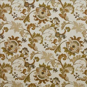 Oak Brook Park Mocha by Kasmir Fabric 1403 100% Cotton PAKISTAN Not Tested H: 27 4/8 inches, V: 27 inches 53 - 54 - Fabric Carolina - Kasmir