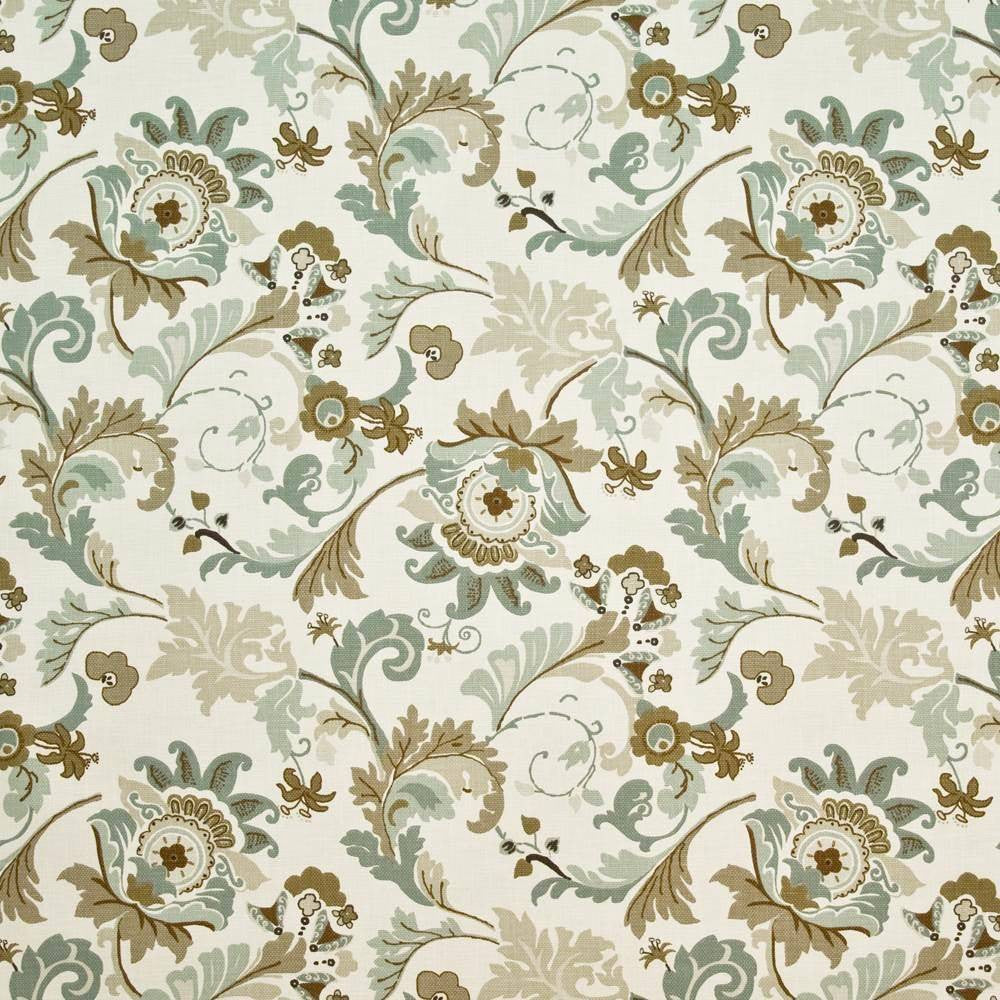 Oak Brook Park Surf by Kasmir Fabric 1403 PAKISTAN Not Tested H: 27 4/8 inches, V:27 inches 53 - 54 - Fabric Carolina - Kasmir