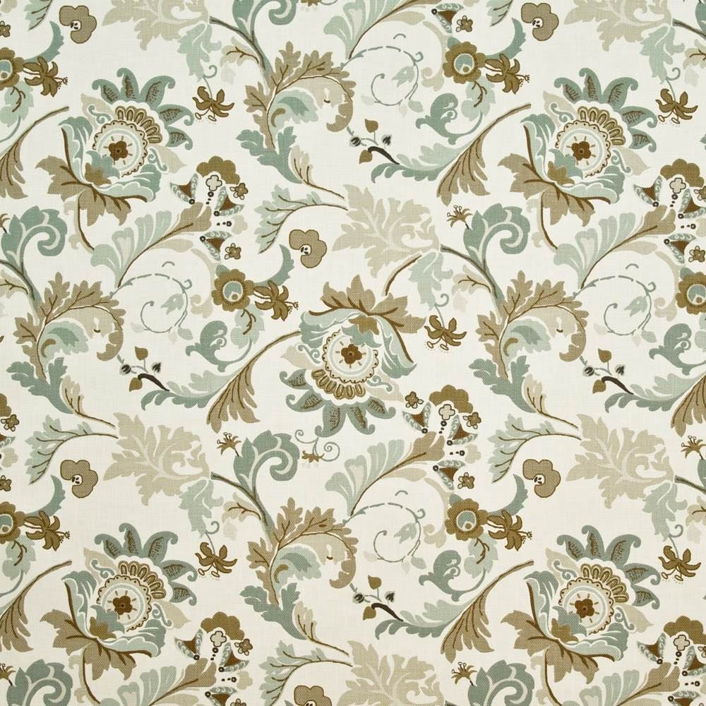 Oak Brook Park Surf by Kasmir Fabric 1403 100% Cotton
 PAKISTAN </p><p>Repeat: Horizontal: 27 4/8 inches and Vertical: 27 inches 53 - 54 - Fabric Carolina -
