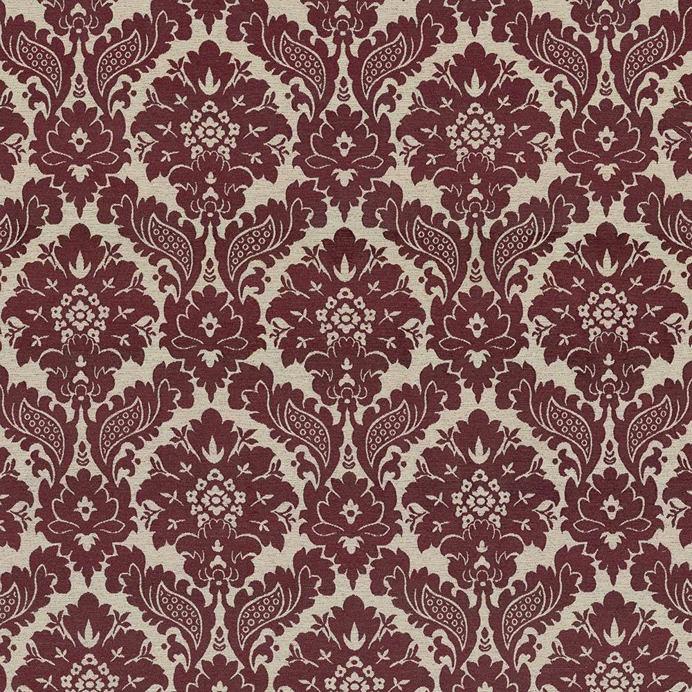 Oakhurst Damask Merlot by Kasmir Fabric 8005 CHINA 15,000 Wyzenbeek Double Rubs H: 14 inches, V:20 inches 54 - Fabric Carolina - Kasmir