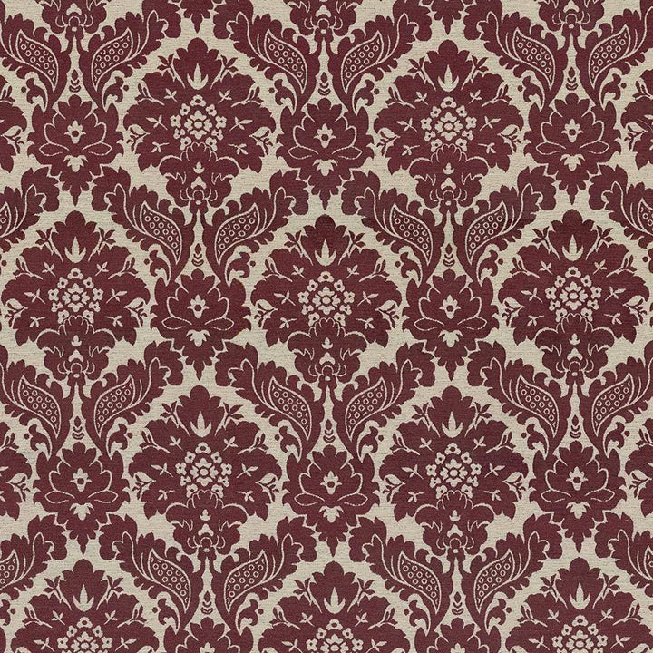 Oakhurst Damask Merlot by Kasmir Fabric 8005 CHINA 15,000 Wyzenbeek Double Rubs H: 14 inches, V:20 inches 54 - Fabric Carolina - Kasmir