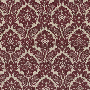Oakhurst Damask Merlot by Kasmir Fabric