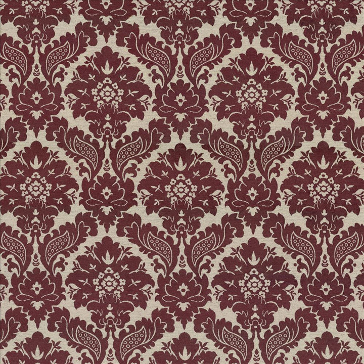 Oakhurst Damask Merlot by Kasmir Fabric 8005 55% Rayon
45% Polyester
 CHINA </p><p>Repeat: Horizontal: 14 inches and Vertical: 20 inches 54 - Fabric Carolina -