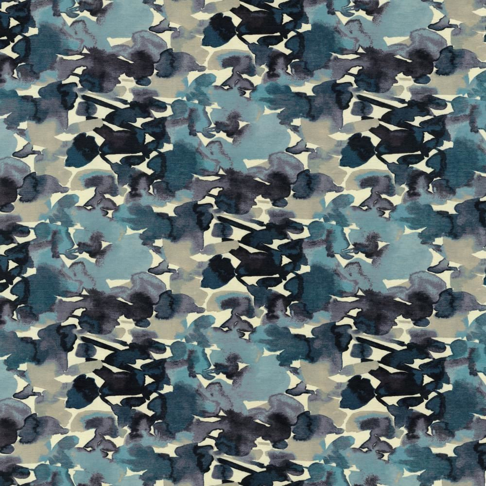 Oakhurst Indigo by Kasmir Fabric 1454 100% Polyester
 CHINA </p><p>Repeat: Horizontal: 27 4/8 inches and Vertical: 25 inches 54 - Fabric Carolina -