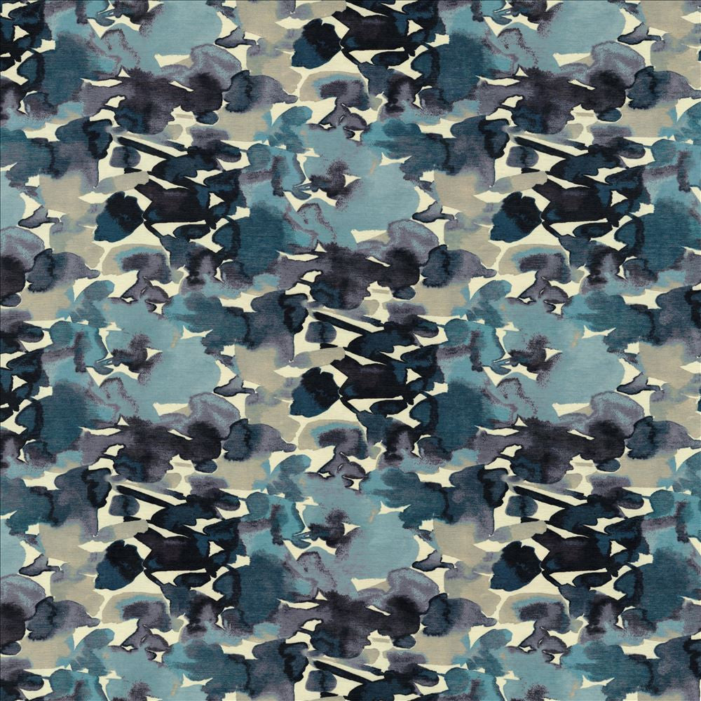 Oakhurst Indigo by Kasmir Fabric 1454 100% Polyester
 CHINA 15,000 Wyzenbeek Double Rubs </p><p>Repeat: Horizontal: 27 4/8 inches and Vertical: 25 inches 54 - Fabric Carolina -