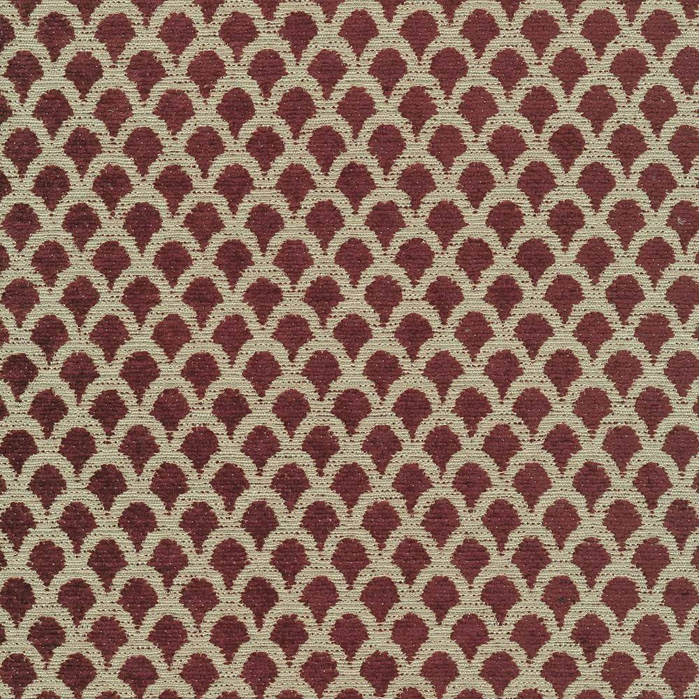 Oakhurst Trellis Merlot by Kasmir Fabric 8005 CHINA 15,000 Wyzenbeek Double Rubs H: 6/8 inches, V:7/8 inches 54 - Fabric Carolina - Kasmir