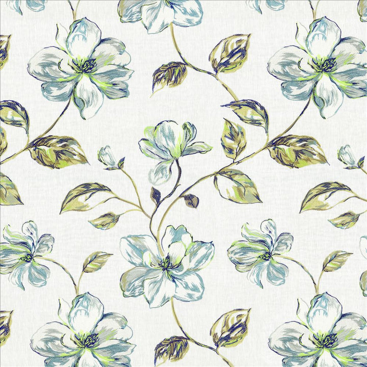 Ode To Joy Azure by Kasmir Fabric 8005 100% Linen
 INDIA </p><p>Repeat: Horizontal: 25 5/8 inches and Vertical: 31 4/8 inches 51 - 54 - Fabric Carolina -