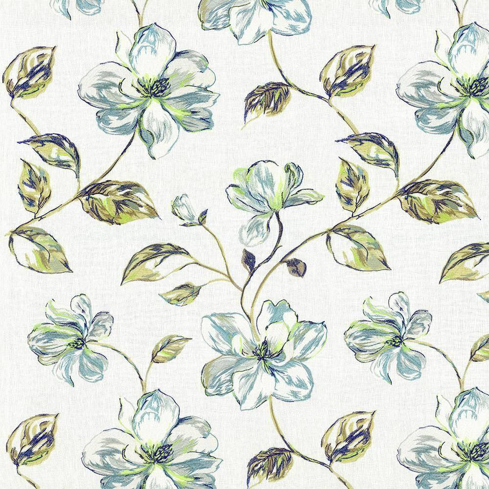 Ode To Joy Azure by Kasmir Fabric 8005 INDIA Not Tested H: 25 5/8 inches, V:31 4/8 inches 51 - 54 - Fabric Carolina - Kasmir