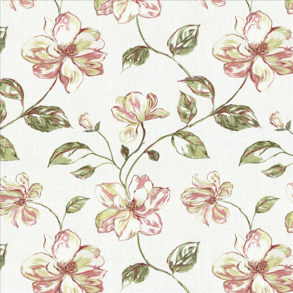 Ode To Joy Coral by Kasmir Fabric 8005 100% Linen
 INDIA </p><p>Repeat: Horizontal: 25 5/8 inches and Vertical: 31 4/8 inches 51 - 54 - Fabric Carolina -