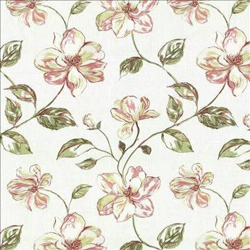 Ode To Joy Coral by Kasmir Fabric 8005 100% Linen INDIA Not Tested H: 25 5/8 inches, V: 31 4/8 inches 51 - 54 - Fabric Carolina - Kasmir