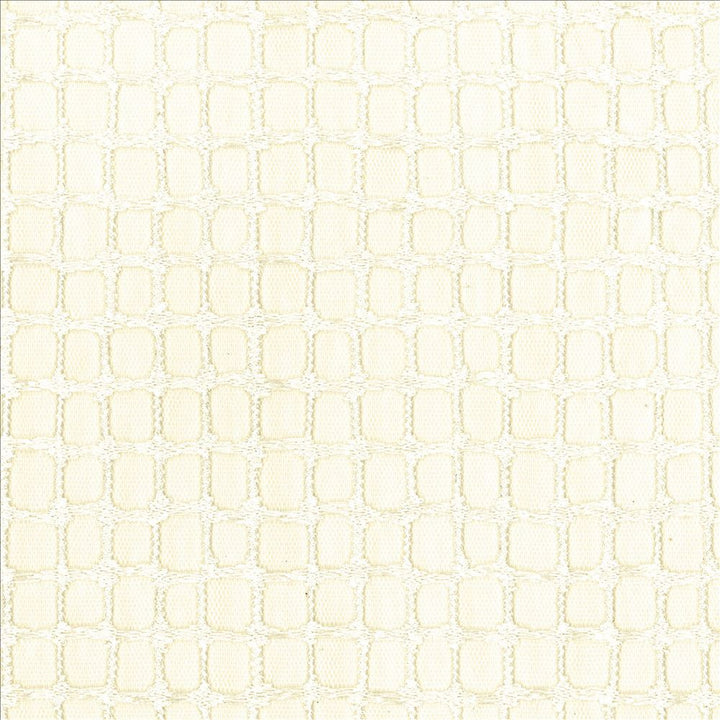 Off The Grid Ivory by Kasmir Fabric 1444 100% Polyester GERMANY Horizontal: 7 7/8 inches and Vertical: 3 3/8 inches 116 - 117 - Fabric Carolina -