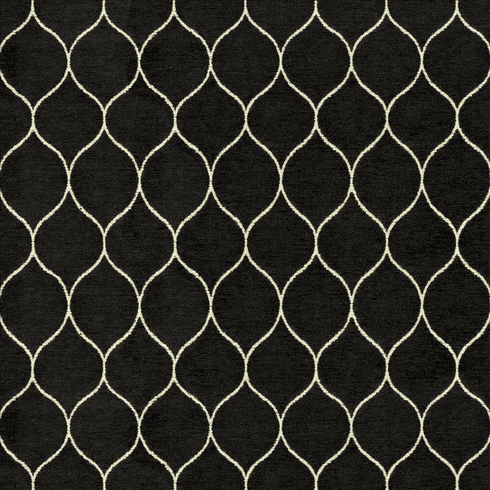 Oh Geez Onyx by Kasmir Fabric 1451 85% Polyester
15% Cotton
 CHINA </p><p>Repeat: Horizontal: 2 inches and Vertical: 3 inches 54 - Fabric Carolina -