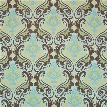 Oishii Turquoise by Kasmir Fabric 1406 74% Rayon 26% Polyester CHINA 15,000 Wyzenbeek Double Rubs H: 14 4/8 inches, V: 19 inches 54 - Fabric Carolina - Kasmir