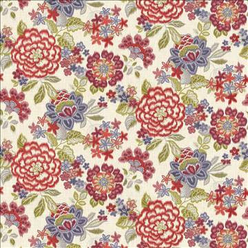 Oleana Pomegranate by Kasmir Fabric 5064 100% Cotton USA 15,000 Wyzenbeek Double Rubs H: 54 inches, V: 25 2/8 inches 54 - Fabric Carolina - Kasmir