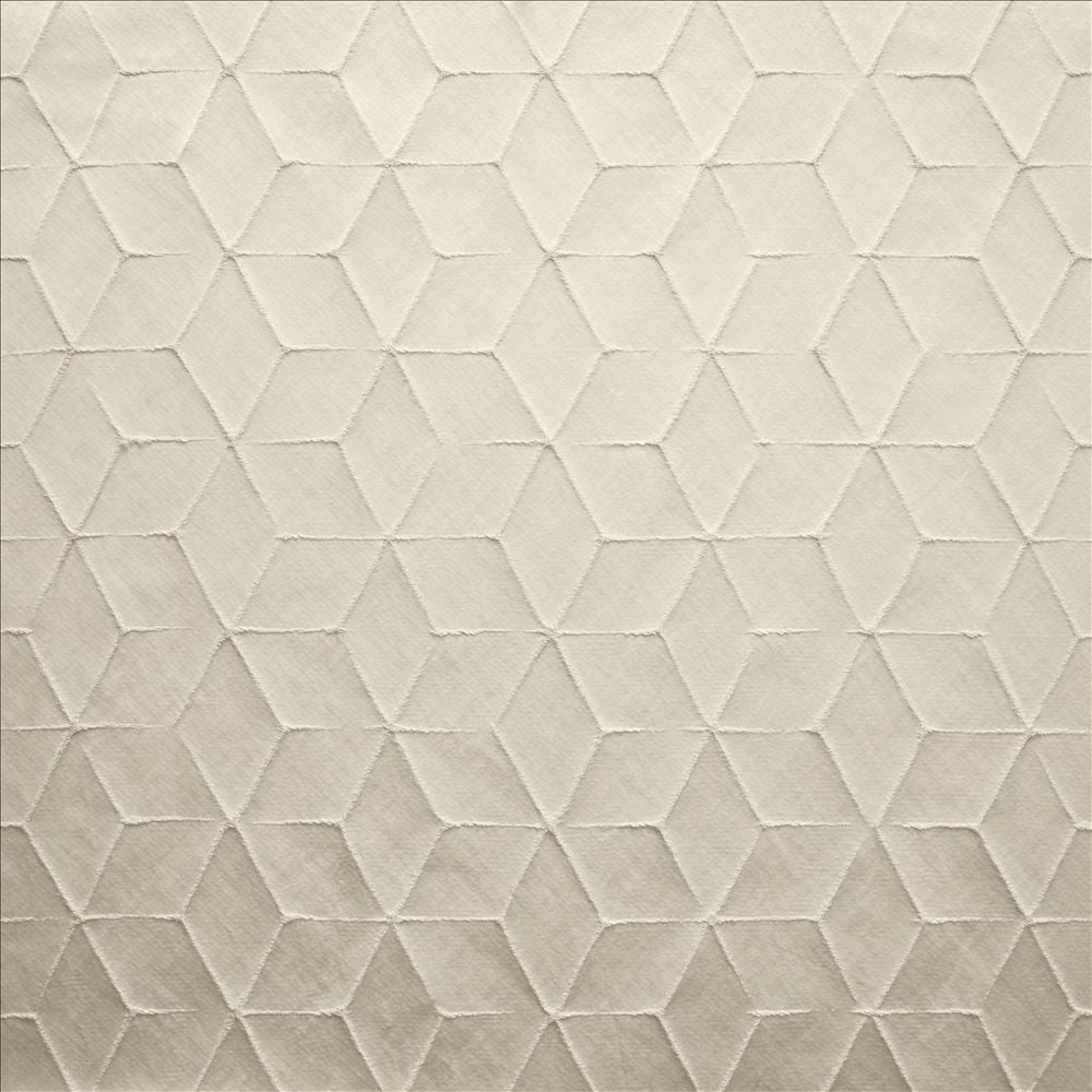 On The Rocks Pearl by Kasmir Fabric 1460 100% Polyester
 CHINA 15,000 Wyzenbeek Double Rubs Horizontal: 4 4/8 inches and Vertical: 5 4/8 inches 54 - Fabric Carolina -