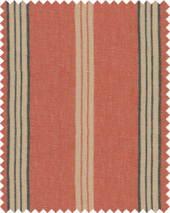 OREGON STRIPES Orange Washed Linen (FB00087) by Mind The Gap
