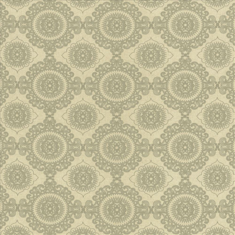 Ornamental Moonrise by Kasmir Fabric 5156 38% Cotton 30% Polyester 16% Linen 16% Viscose INDIA 20,000 Wyzenbeek Double Rubs Horizontal: 9 2/8 inches and Vertical: 9 inches 55 - Fabric Carolina -