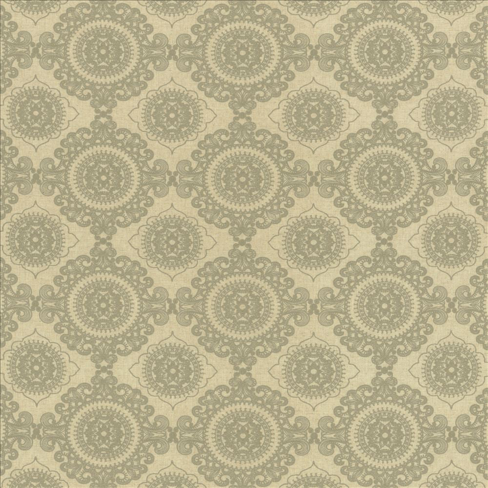 Ornamental Moonrise by Kasmir Fabric 5156 38% Cotton
30% Polyester
16% Linen
16% Viscose
 INDIA </p><p>Repeat: Horizontal: 9 2/8 inches and Vertical: 9 inches 55 - Fabric Carolina -