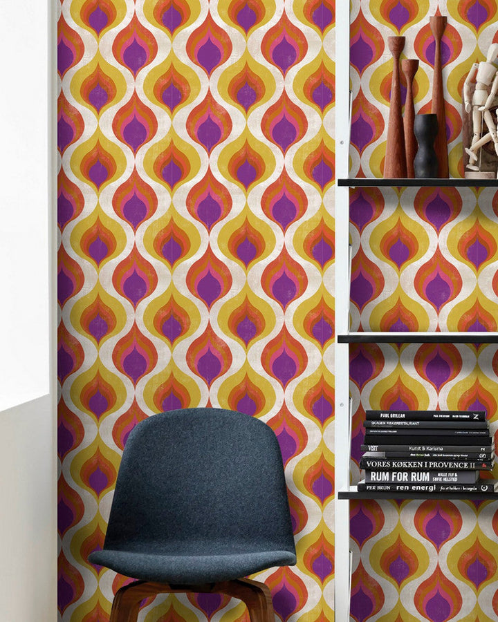 Ottoman Pattern Premium Wallpaper by Mind the Gap Designer Wallpaper WALLPAPER DESIGNER COLLECTION Non-woven Made in Europe Paste the wall 3 rolls x 20.5 x 3.25 yards - Swanky Fabrics -